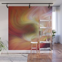 Warm Psychedelic Fibers Wall Mural