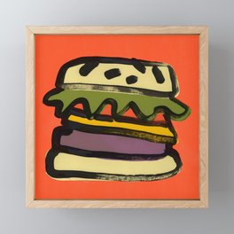 Hamburger Framed Mini Art Print