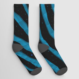 Ripped SpaceTime Stripes - Sky Blue Socks