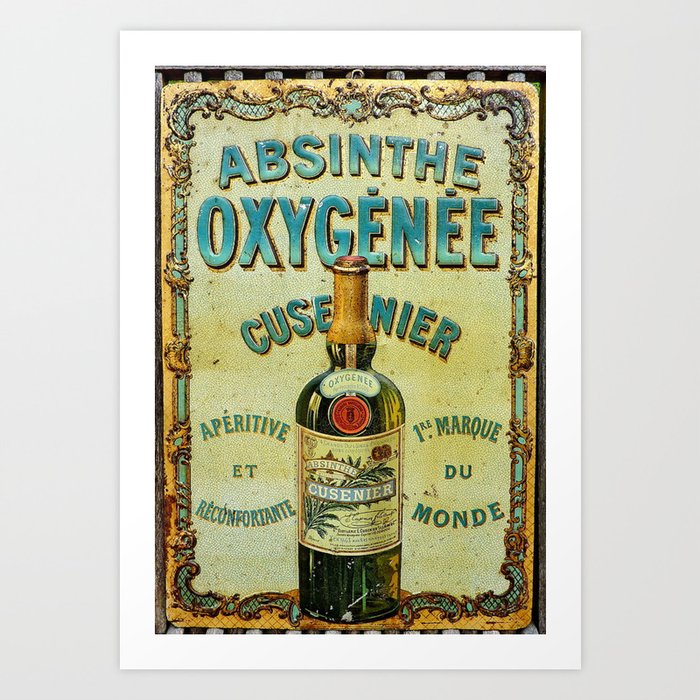 Vintage Artemisia Absinthe Alcoholic Aperitif Advertising Poster Art Print