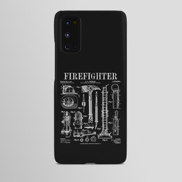 Firefighter Fire Department Fireman Vintage Patent Print Android Case