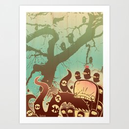 Scary Tree Art Print