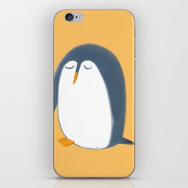 a tired penguin iPhone Skin