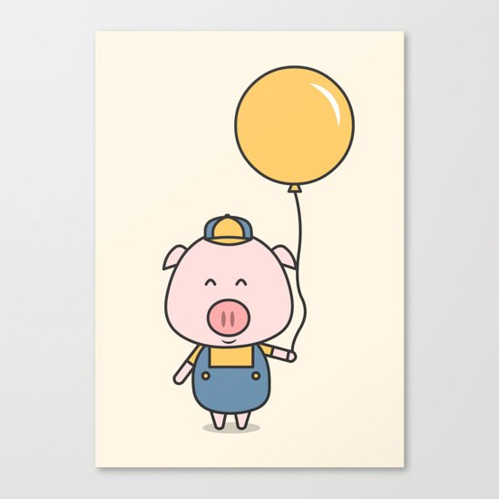 Little Piggy Canvas Print