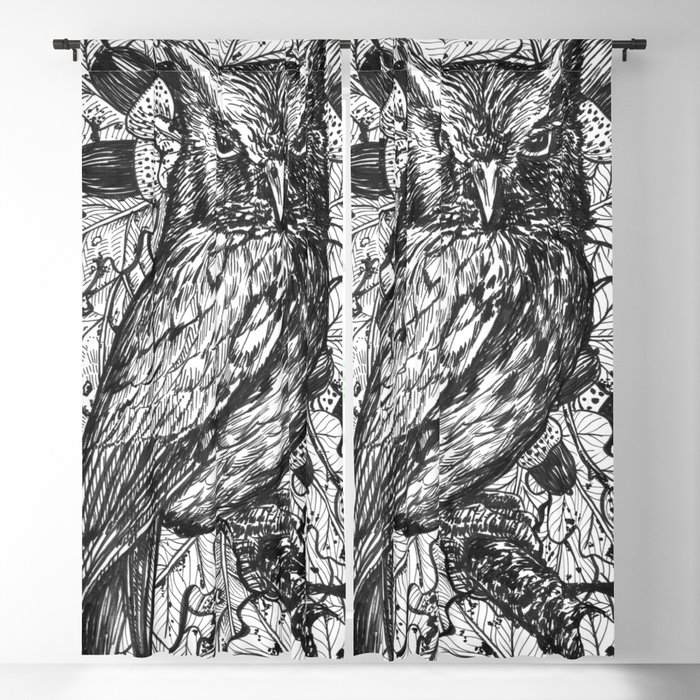 Owl  Blackout Curtain