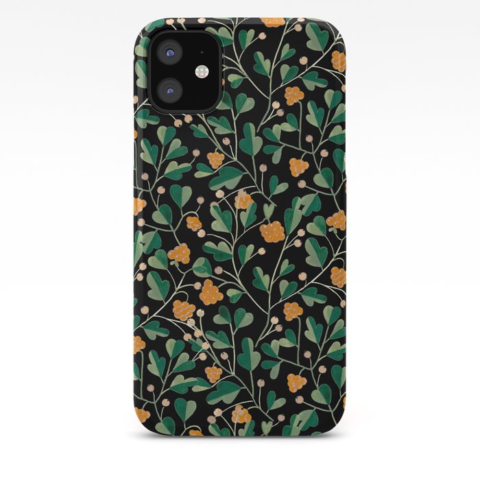 Cloudberries Black iphone 11 case Cloudberries Black iphone 11 case
