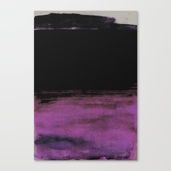 Purple and Black Canvas Print