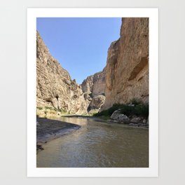 Boquillas Canyon. Big Bend National Park Art Print