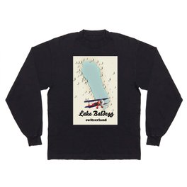 Lake Baldegg Switzerland map Long Sleeve T-shirt