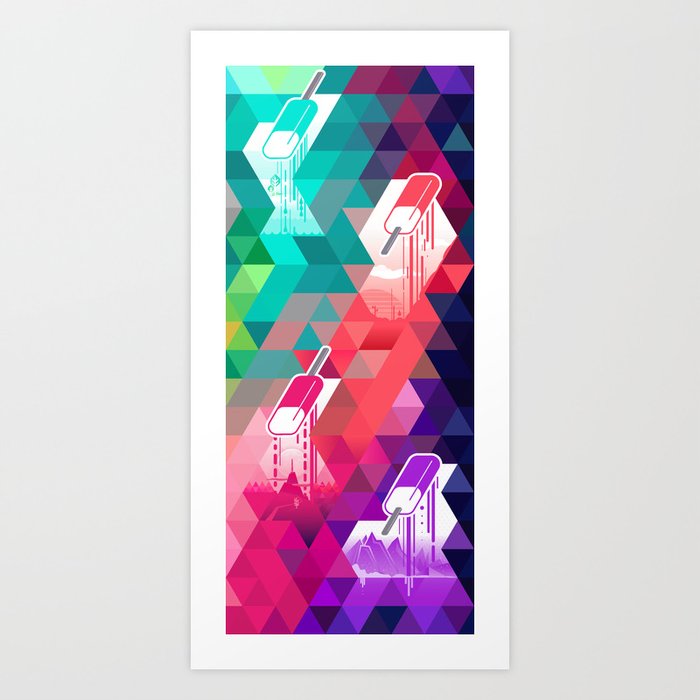 The Year in Popsicles Art Print
