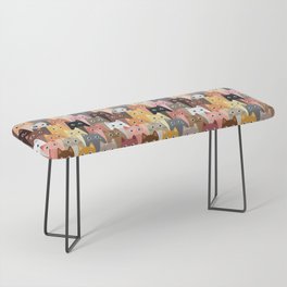 Cats Pattern Bench