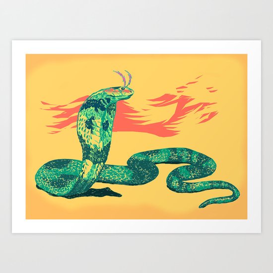 High on Venom Art Print