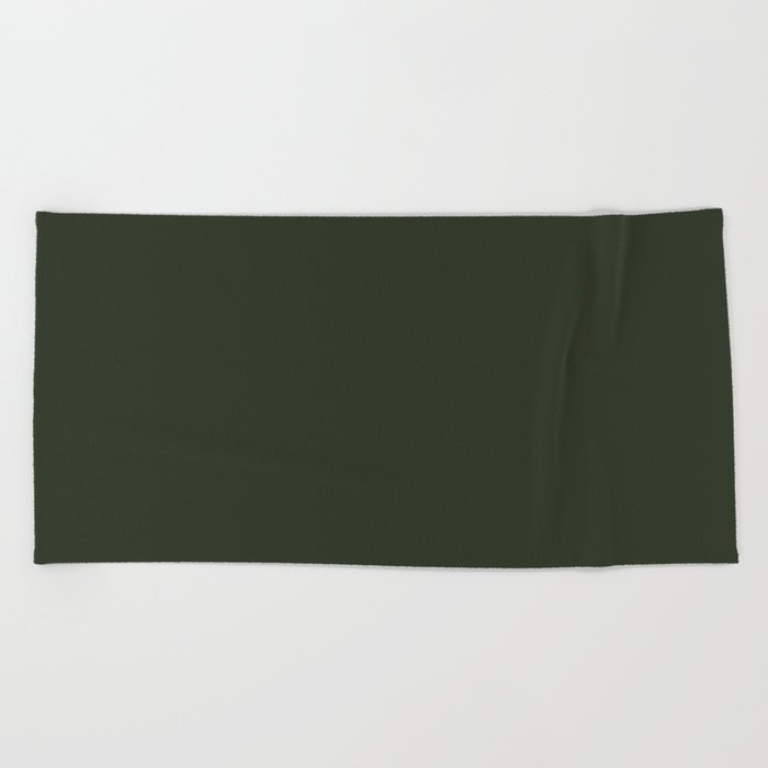 Mountain Range Green Beach Towel