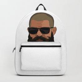 Hipster man with beard and sunglasses Backpack