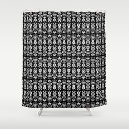 Black & White Retro Shower Curtain