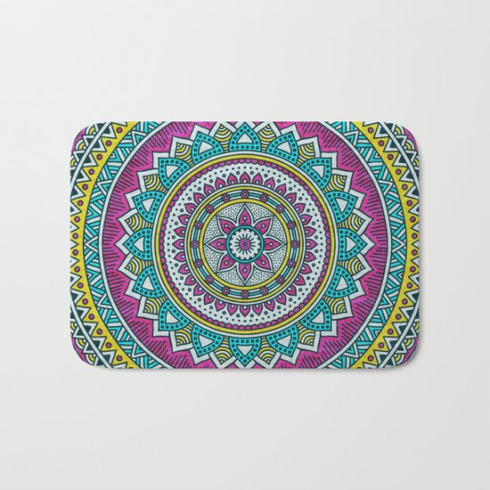 Hippie mandala 31 Bath Mat