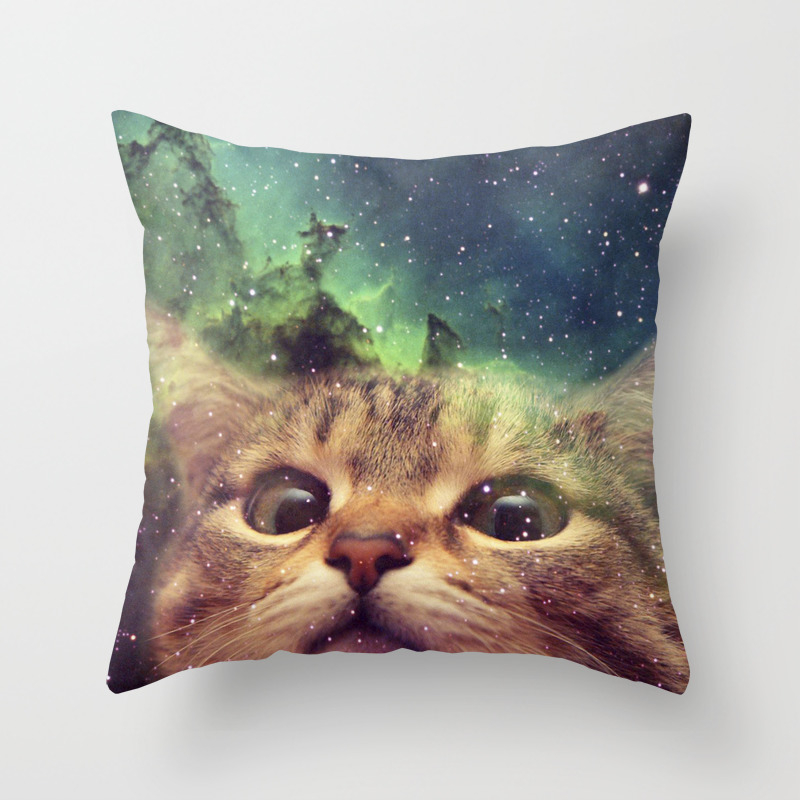Cat Staring Into Space Throw Pillow By Marios Society6