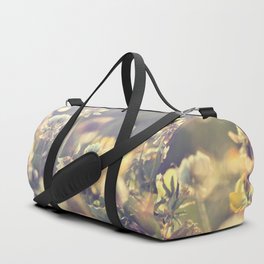 Retro flowers background Duffle Bag