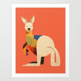 Kangaroo Kunstdrucke