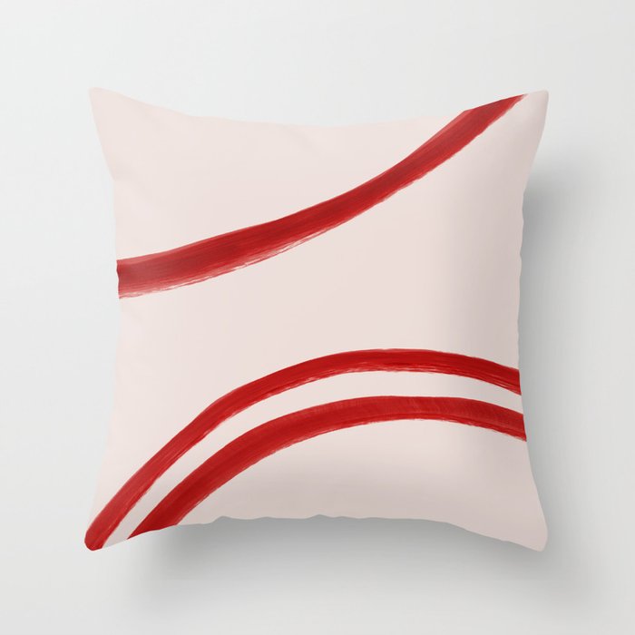 Descent - Abstract Line Study 01 Throw Pillow