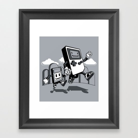 Handheld Mono Framed Art Print