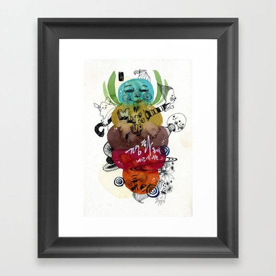 What'suppp Framed Art Print
