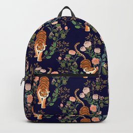 Tiger Floral Garden Backpack