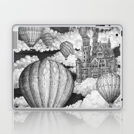 Journey to the Cloud Kingdom - Ink Drawing Laptop Skin