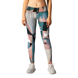 Remix Dry cooler garden Painting  by Paul Klee Bauhaus  Leggings