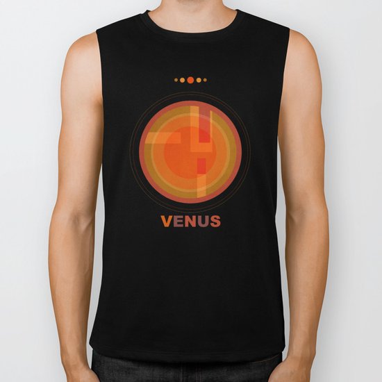 Geometric planets - VENUS Biker Tank