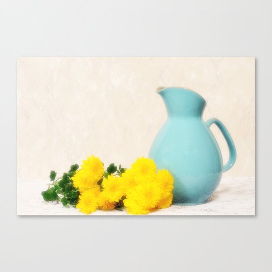 The Yellow Mums Canvas Print