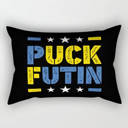 Puck Futin Fuck Putin Ukrainian War Rectangular Pillow