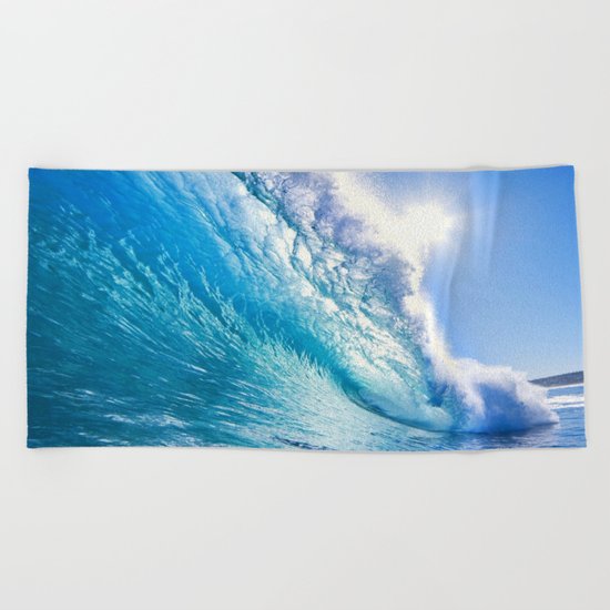 Blue Waves Beach Towel