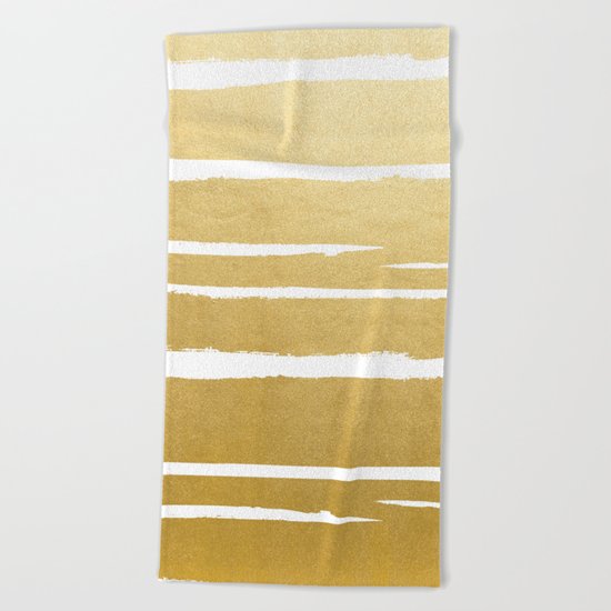 Gold Vibes Only #society6 #decor #buyart Beach Towel