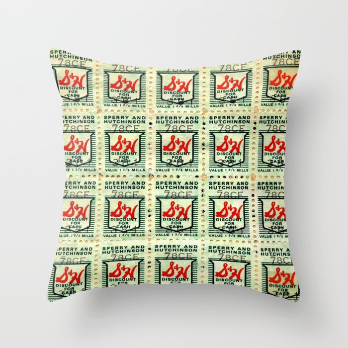 S&H GREEN STAMPS Throw Pillow