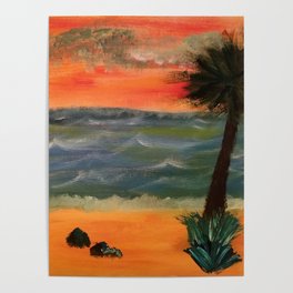 Beachside Serenity Poster