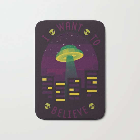 I WANT TO BELIEVE Bath Mat