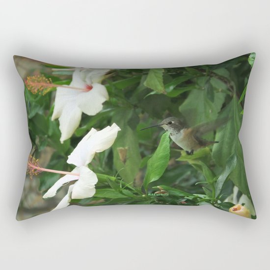 Lady Lurking in the Shade Rectangular Pillow