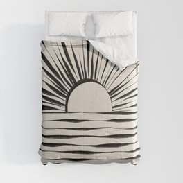 Minimal Sunrise / Sunset Comforter