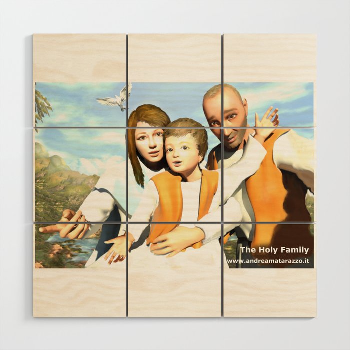 The Holy Family  Wood Wall Art