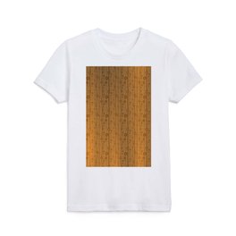 Gold Silk Metallic Wood Modern Collection Kids T Shirt