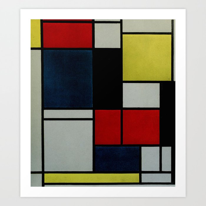 Piet Mondrian Tableau No. 2 1921-25 Art Print by Artlala for MSF ...