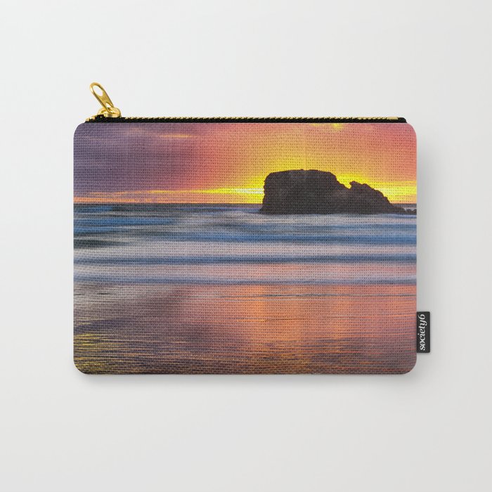 Perranporth Sunset, Cornwall, England, United Kingdom Carry-All Pouch