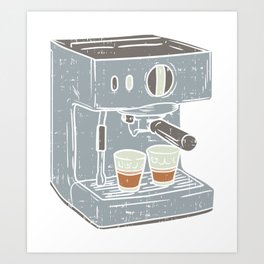 Coffee Espresso Machine. - Version 2 - Gift Art Print