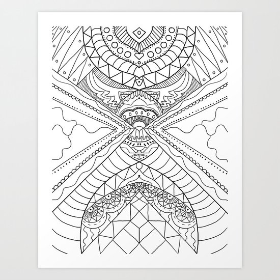 Native Pattern Art Print