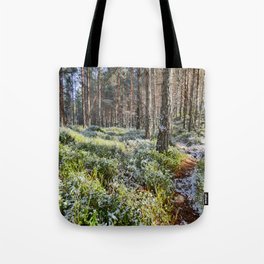 Scottish Highlands Spring Blayberry Nature Path Tote Bag