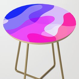 Abstract Colorful Overlapping Shapes Side Table