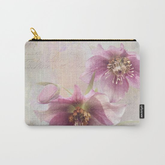 hellabores with typography Carry-All Pouch