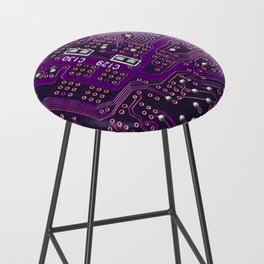 The surface of the digital circuit Bar Stool