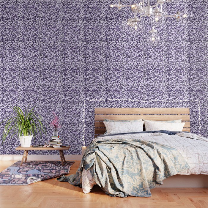 Color Rain Purple Wallpaper